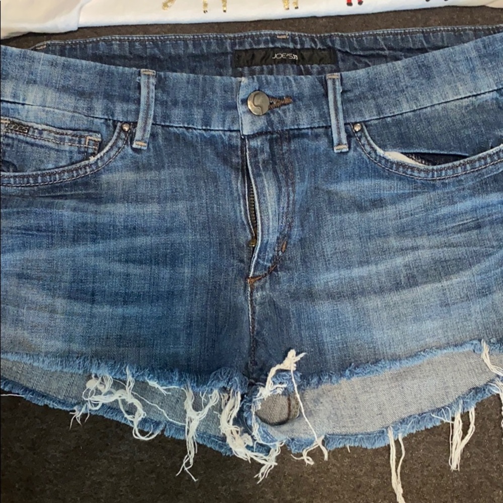 Joes Jean Shorts And J Crew Tee